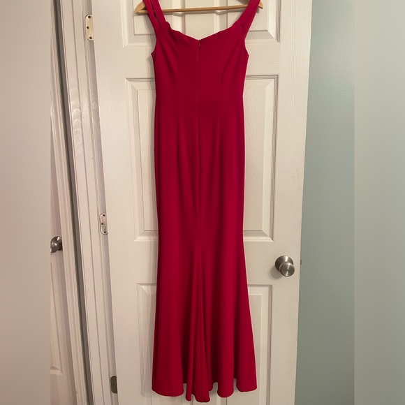 Aqua Dress Red long Formal - Picture 6 of 6